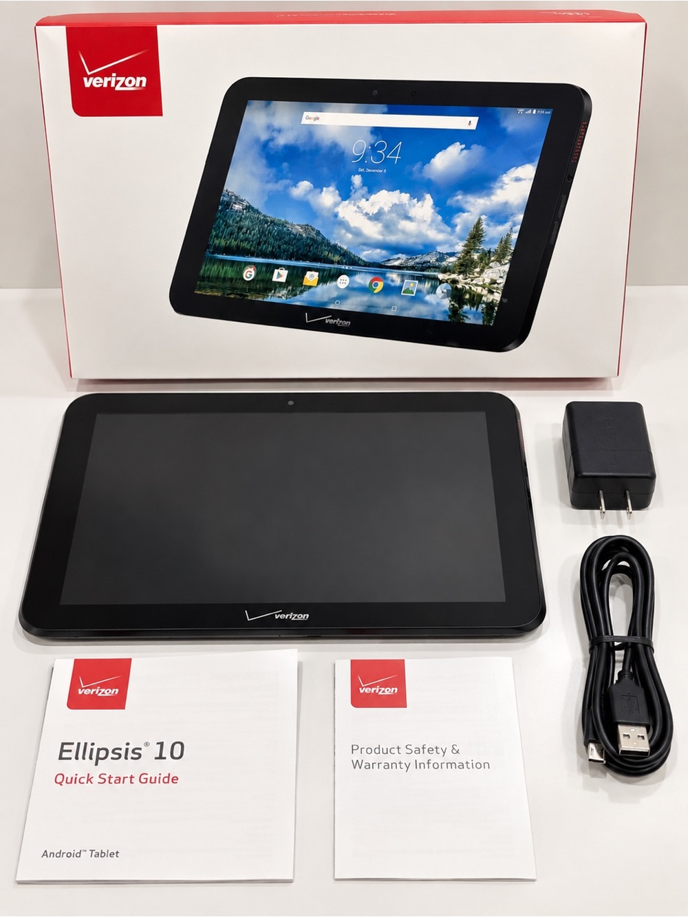 NEW Verizon Ellipsis 10 QTAIR7 16GB 10.1” WiFi + 4G LTE Android Tablet